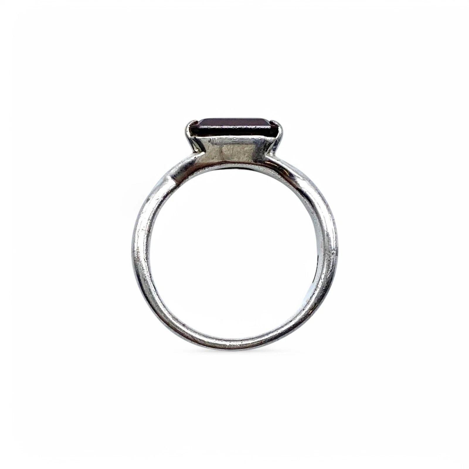 深みある赤】レッドストーン Silver 925 刻印 90s Vintage Design Ring 