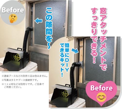 迅速に発送 窓アタッチメントDIY 窓アタッチメントを簡単につくれるDIYキット ミスタホビー塗装ブース版 ab 63 f 1 e 2