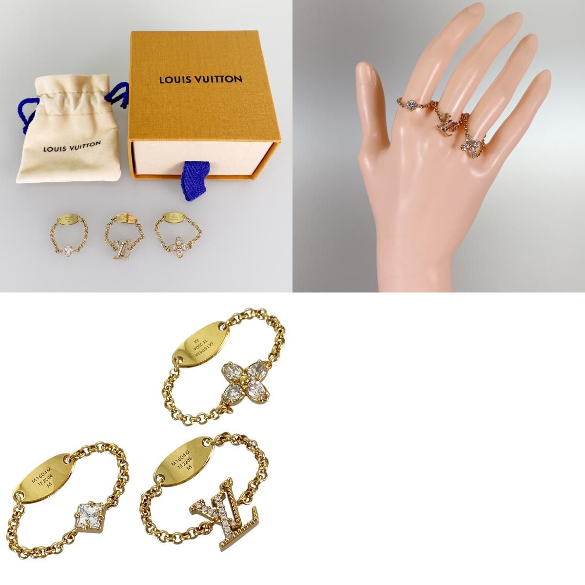 ルイ・ヴィトン LOUIS VUITTON モノグラム セット リング レディ LV