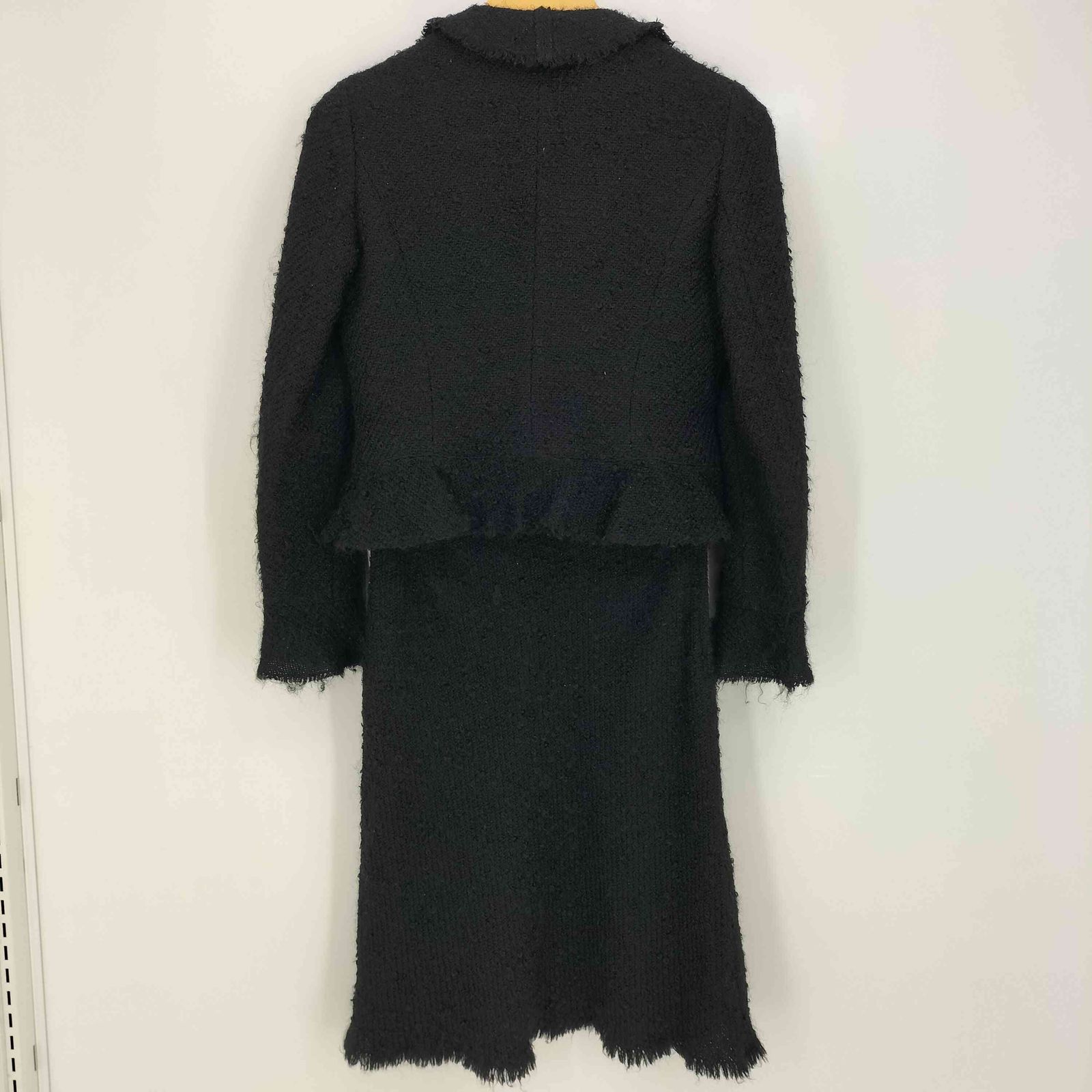 アナイ ANAYI ウール フリル ツイード セットアップ レディース 36