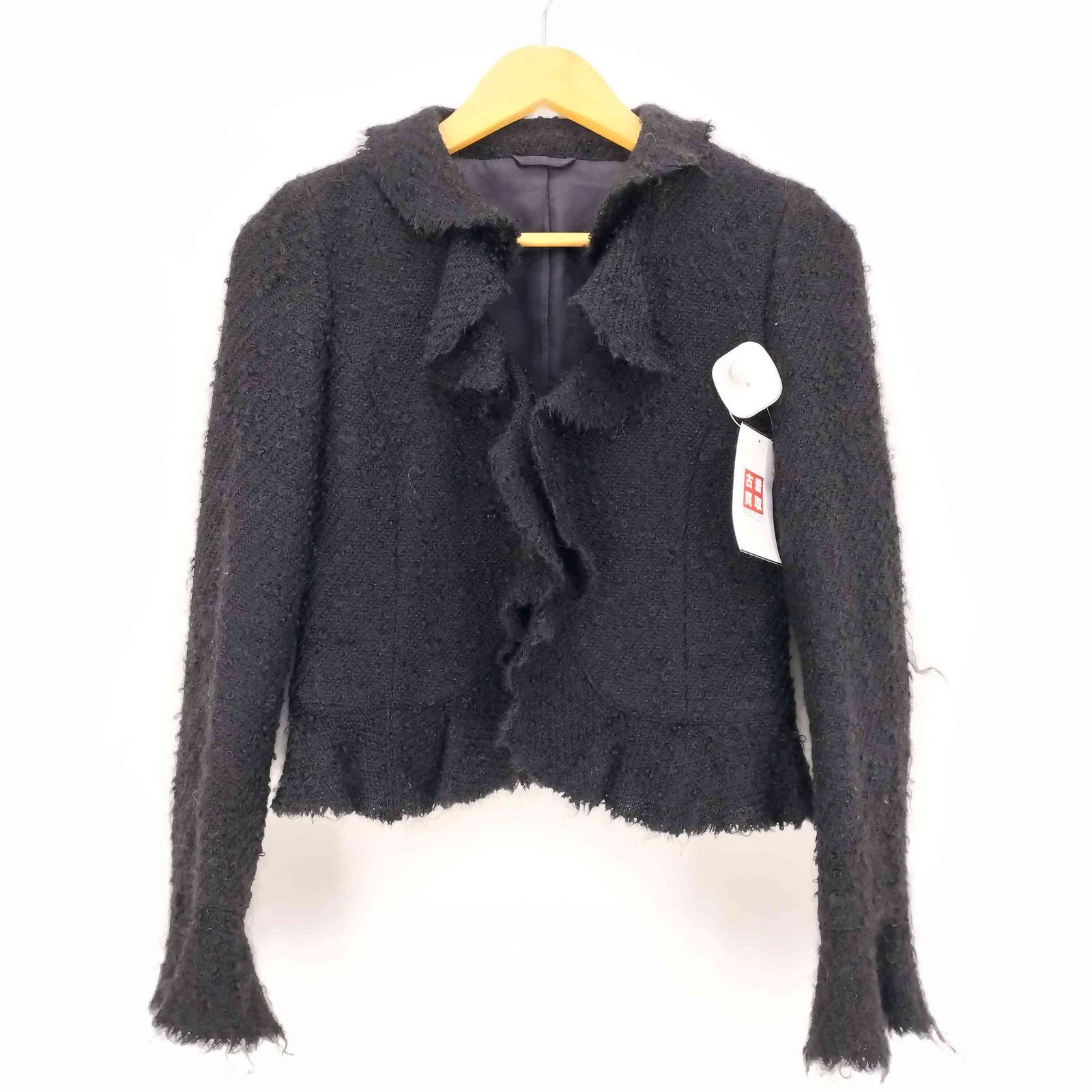 アナイ ANAYI ウール フリル ツイード セットアップ レディース 36