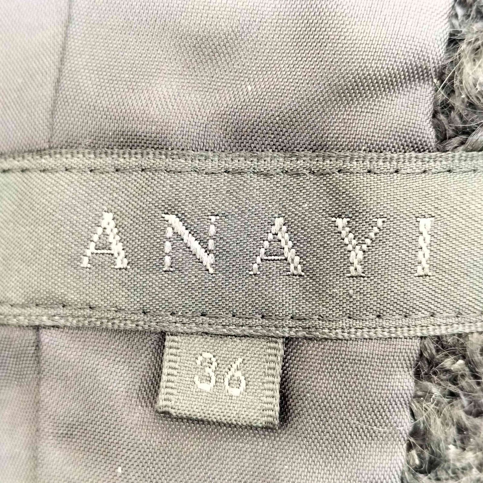 アナイ ANAYI ウール フリル ツイード セットアップ レディース 36