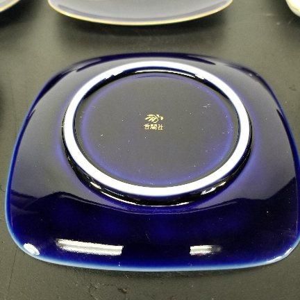 有田焼香蘭社の花柄皿5枚セット 有田焼香蘭社の花柄皿5枚セット 有田焼 香蘭社 染付 花柄 シクラメン