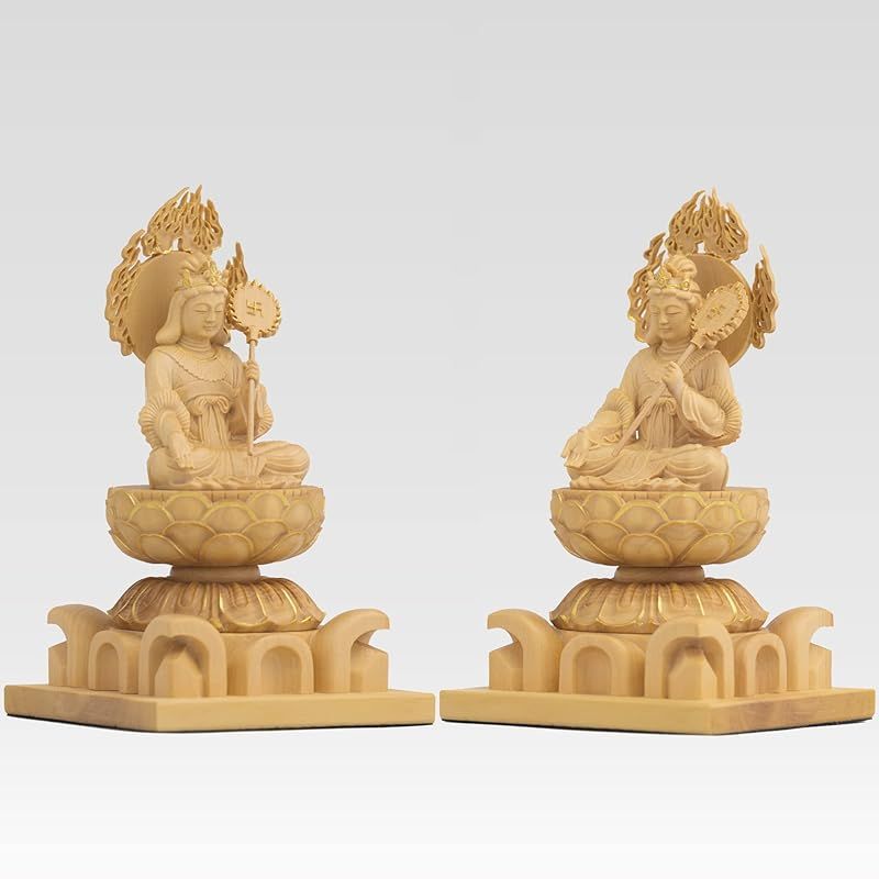 新品】 極小仏 摩利支天 座像 10.5cm（木製：ツゲ 金泥仕上）＿仏像