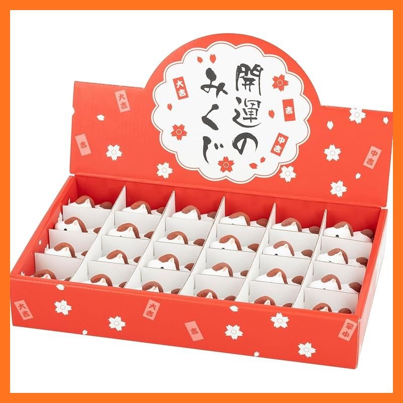 瀬戸陶芸社 2026年 干支 置物 置き物 コンパクト 午 馬 うま 正月飾り 開運 干支みくじ 午24入セット 昭峰窯 167 07