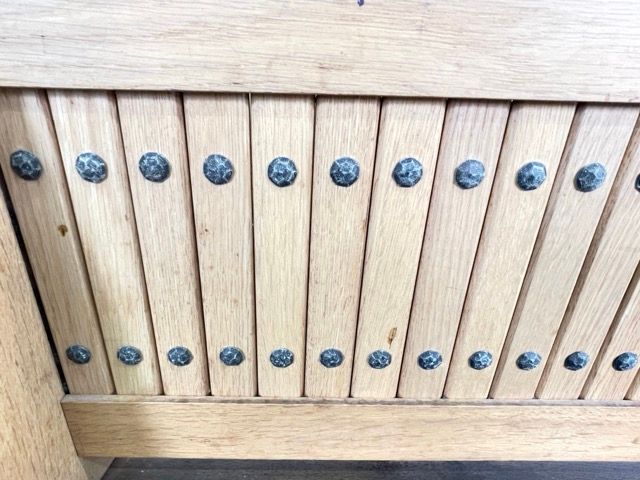 ビンテージ オールドカリモク マガジンラック スリッパラックにも 木製