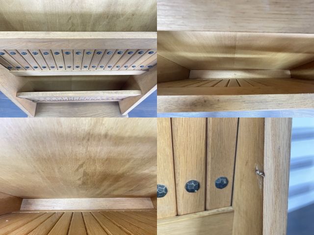 【希少】オールドカリモク 木製マガジンラック スリッパラック 収納棚 レトロ スリッパラック 木製 アンティーク レトロ 棚板可動式 おしゃれ 玄関