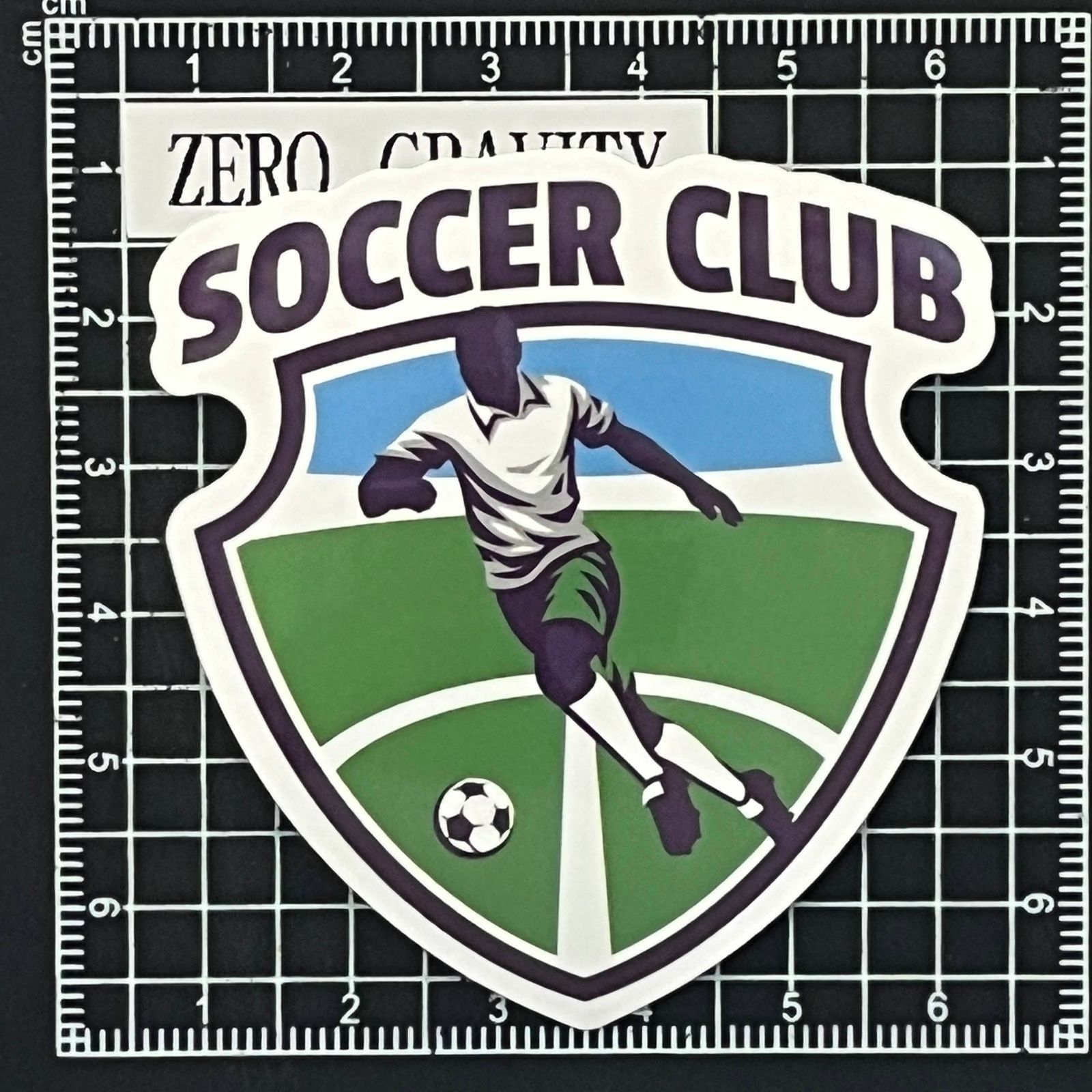 I827 サッカー・フットサル防水ステッカー ZEROGRAVITY - メルカリ