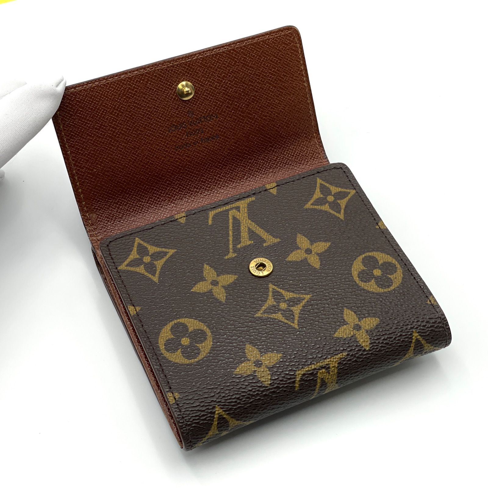 【美品】 ルイヴィトン モノグラム ポルトモネ ビエ カルトクレディ 折り財布 ルイ・ヴィトン(LOUIS VUITTON)ルイ・ヴィトン ポルト モネ ビエ