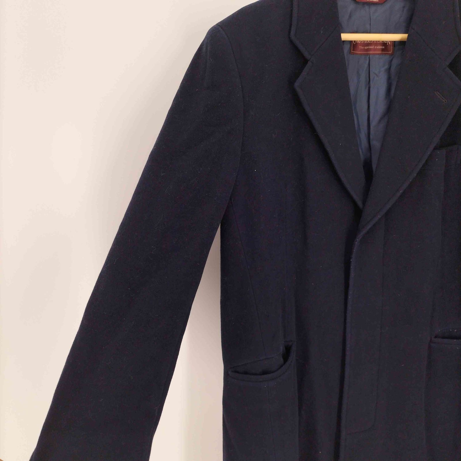 チャップスラルフローレン CHAPS RALPH LAUREN カシミヤ混 ウール 比翼