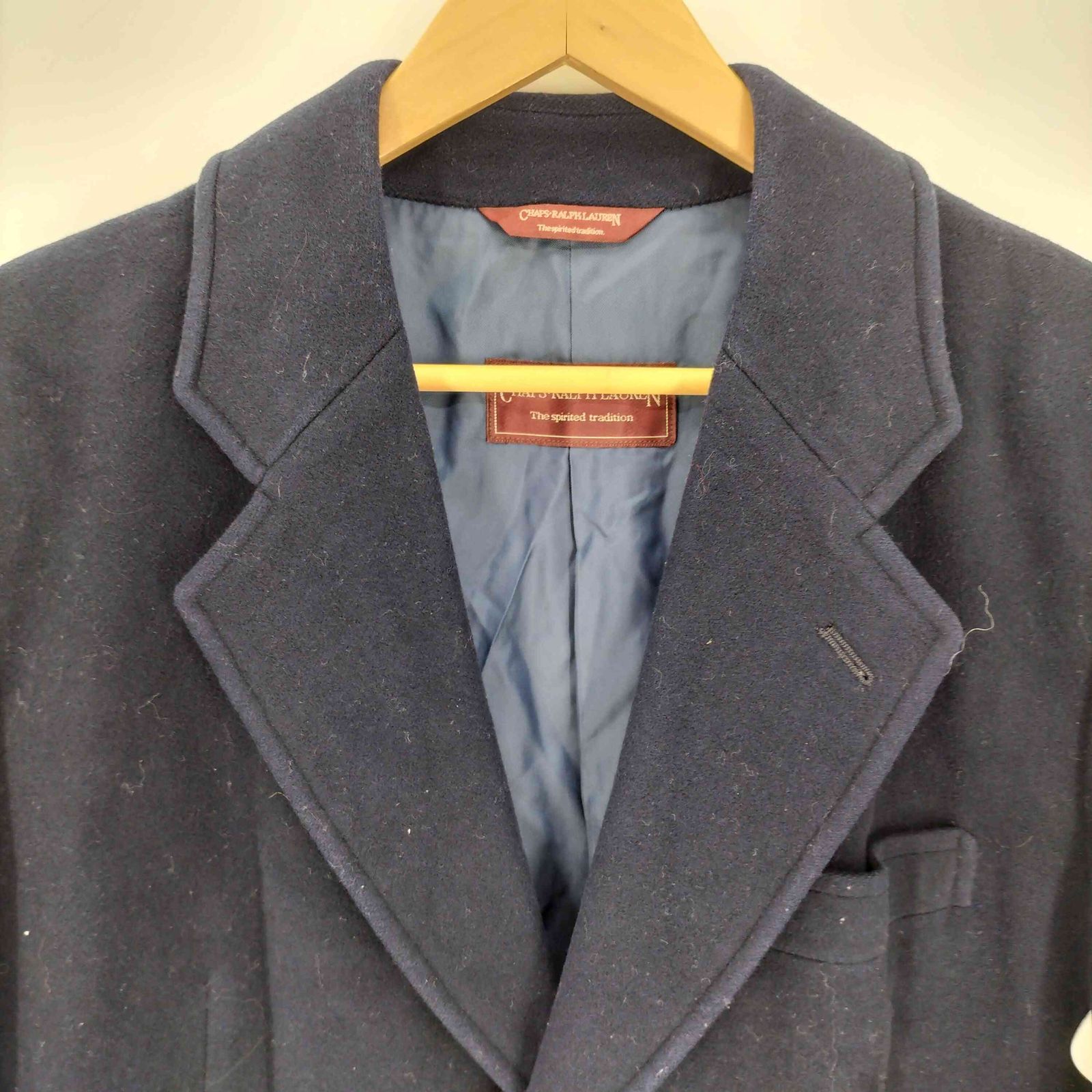 チャップスラルフローレン CHAPS RALPH LAUREN カシミヤ混 ウール 比翼