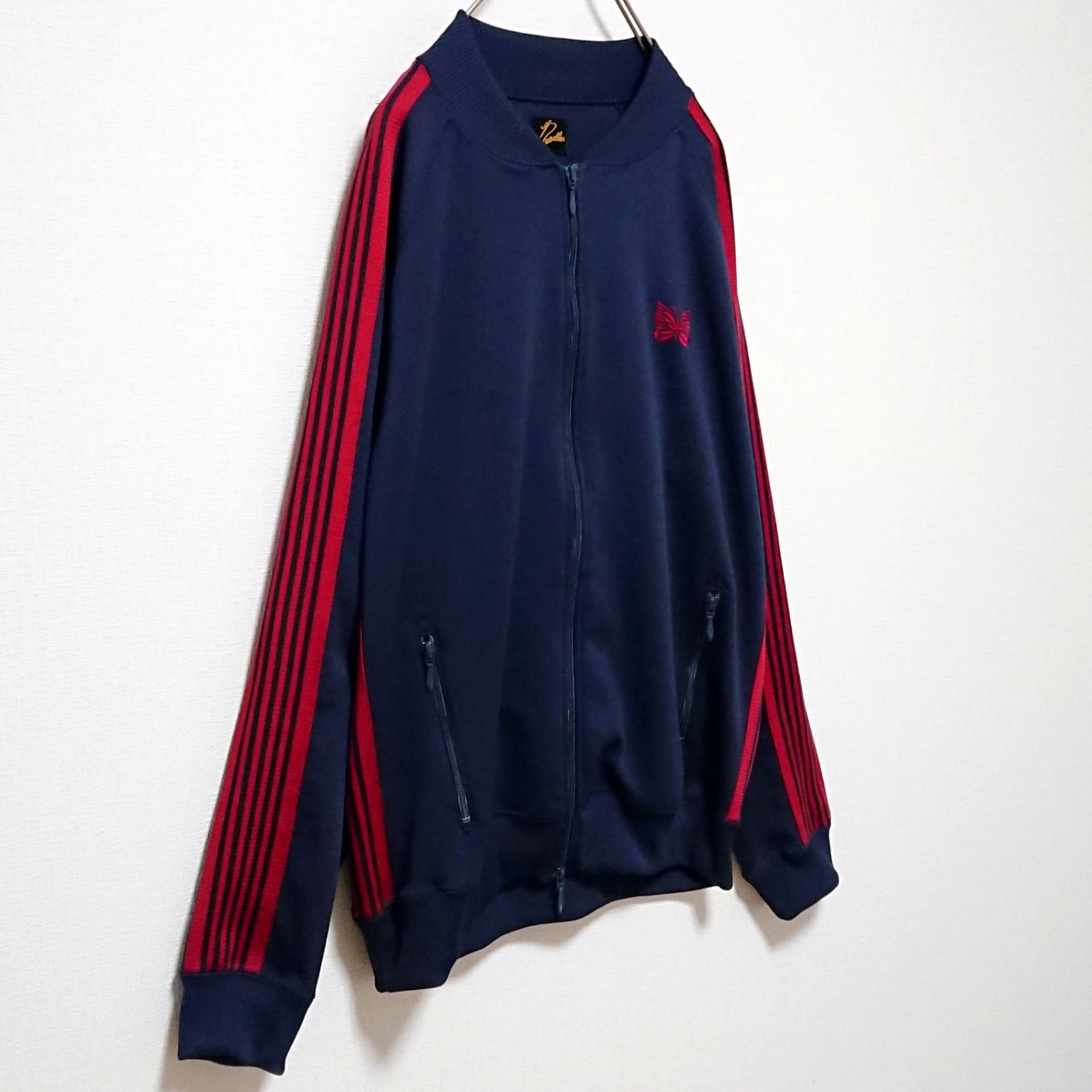 希少 ニードルス バタフライ 刺繍 ロゴ ライン トラック ジャケット
