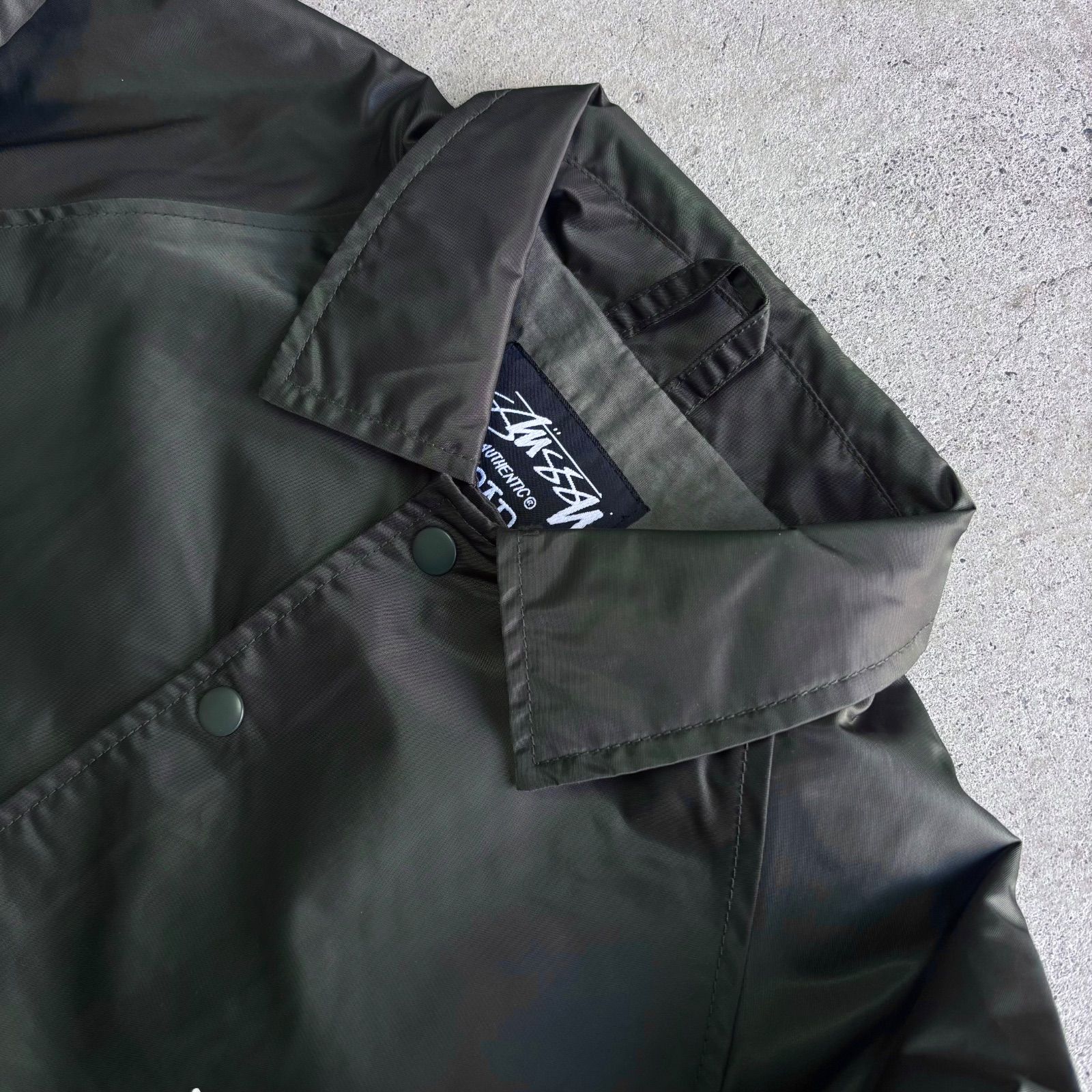 超希少 00年 stussy コーチジャケット　ラスタカラー 激レア】stussy ステューシー コーチジャケット ラスタピース 古着 XL