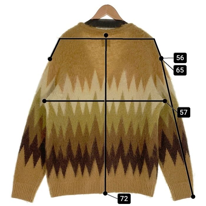 NEEDLES ニードルス 22AW Mohair Cardigan Zigzag モヘア カーディガン