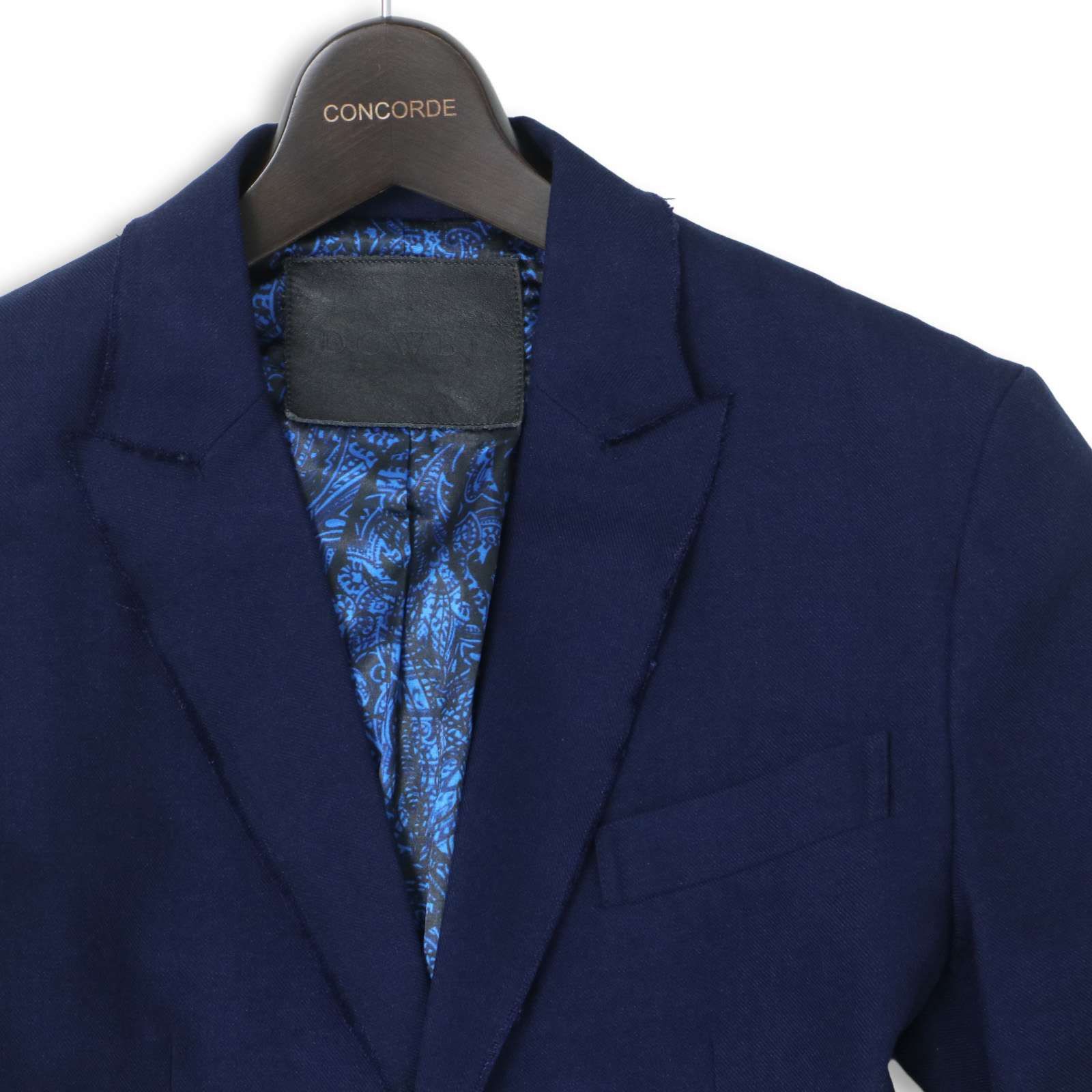 DOWBL ダブル 通年 総裏 スリム テーラード ジャケット ブレザー Sz.42 
