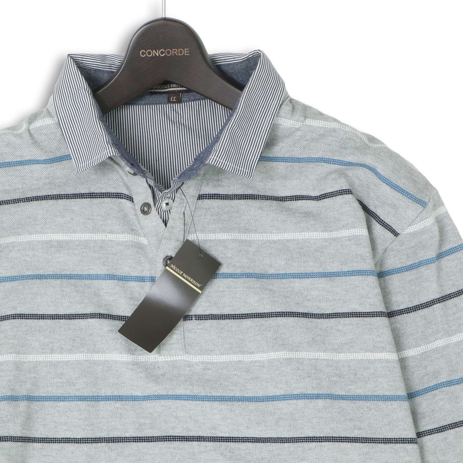 新品☆ NICOLE MORRISON ニコルモリソン ストライプ シャツ レイヤード