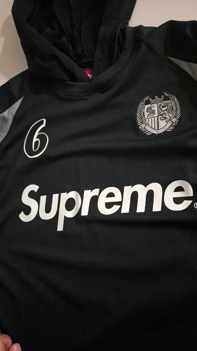 Supreme 23FW フード サッカージャージ ブラック M - メルカリ