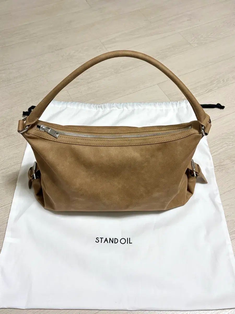 美品　スタンドオイル　キャメルマッシュバック Mushy Bag · マッシュバッグ (キャメル) – Stand Oil Japan