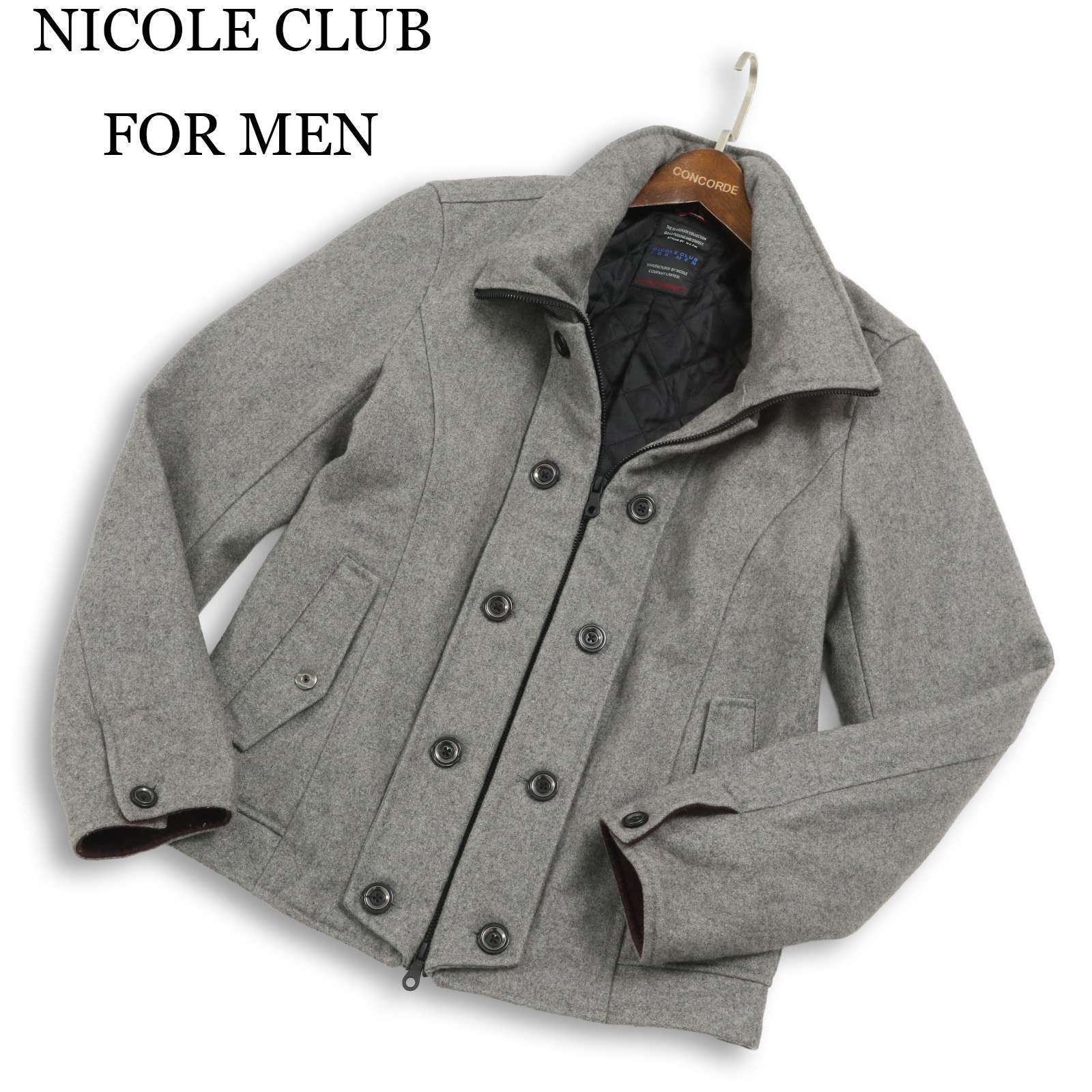 NICOLE CLUB FOR MEN ニコルクラブ フォーメン 秋冬☆ メルトン ウール