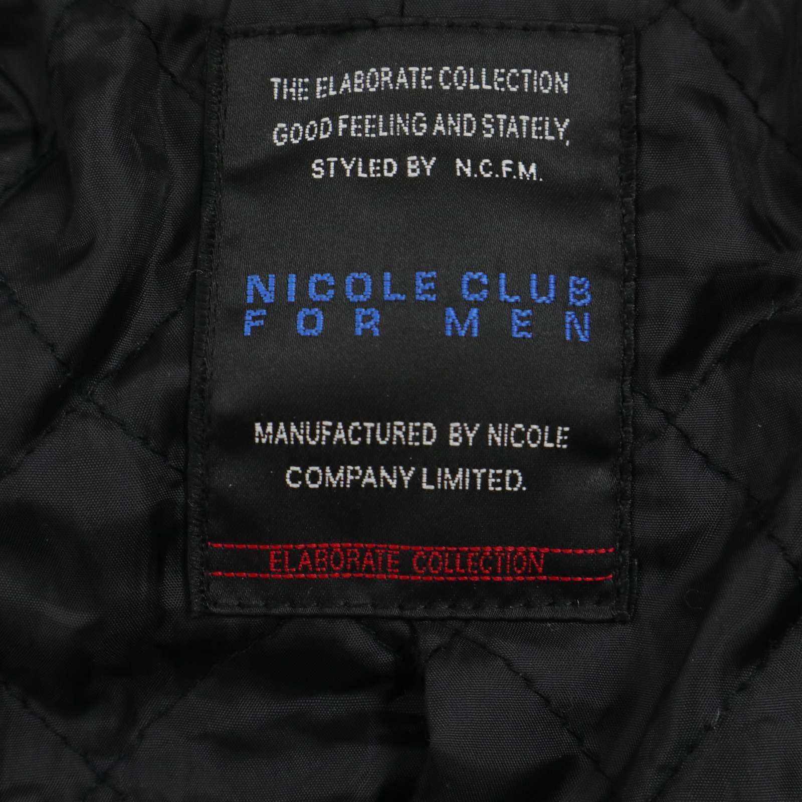 NICOLE CLUB FOR MEN ニコルクラブ フォーメン 秋冬☆ メルトン ウール