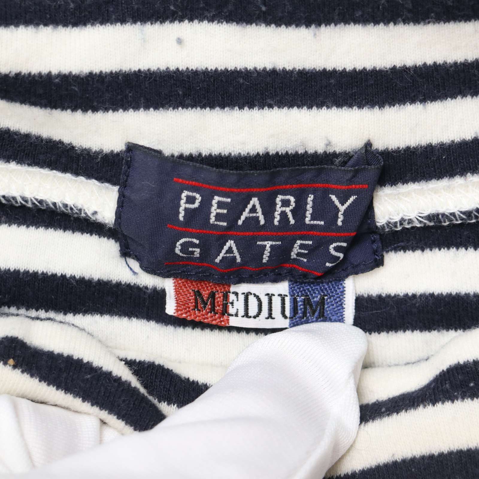 PEARLY GATES パーリーゲイツ ゴルフ 秋冬☆ ロゴ刺繍 ボーダー 長袖