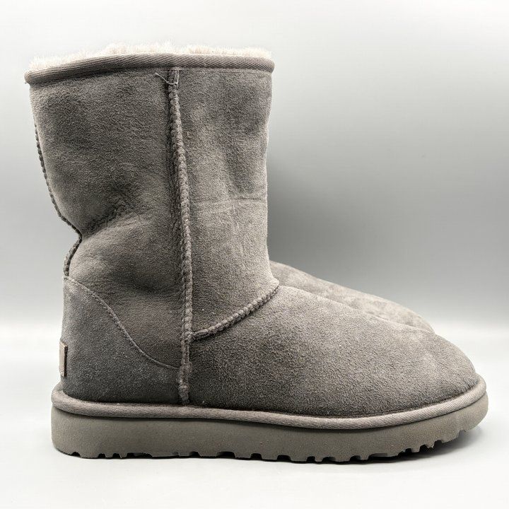 UGG ムートンブーツ グレー USA8/JP25cm クラシックショートII