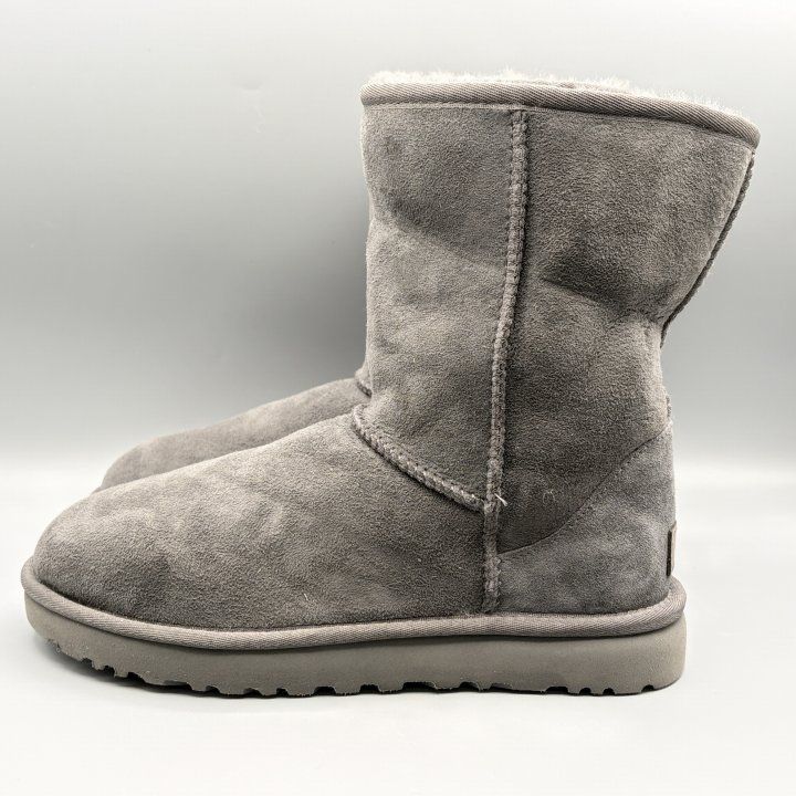 UGG ムートンブーツ グレー USA8/JP25cm クラシックショートII