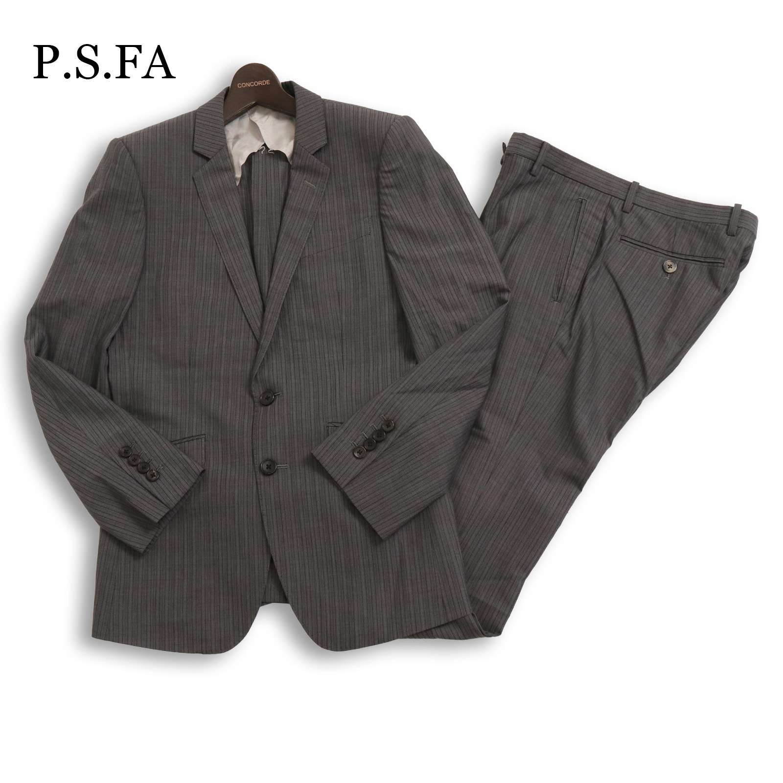 美品✨パーフェクトスーツファクトリー　セットアップスーツ　背抜き　ストライプ　S P.S.FA パーフェクトスーツファクトリー 通年 背抜き ストライプ