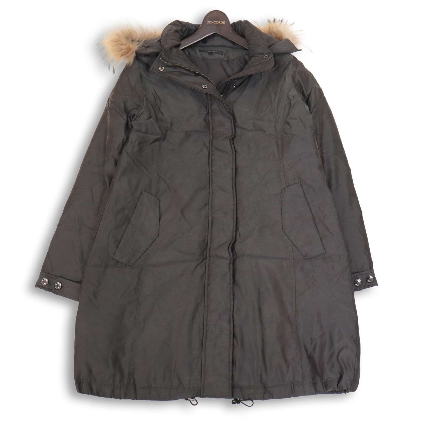 美品⭐︎ロートレアモン【38】フード・リアルファー付　ダウンコート　クリーニング済 LAUTREAMONT ロートレアモン 秋冬 フード＆リアル ファー着脱可