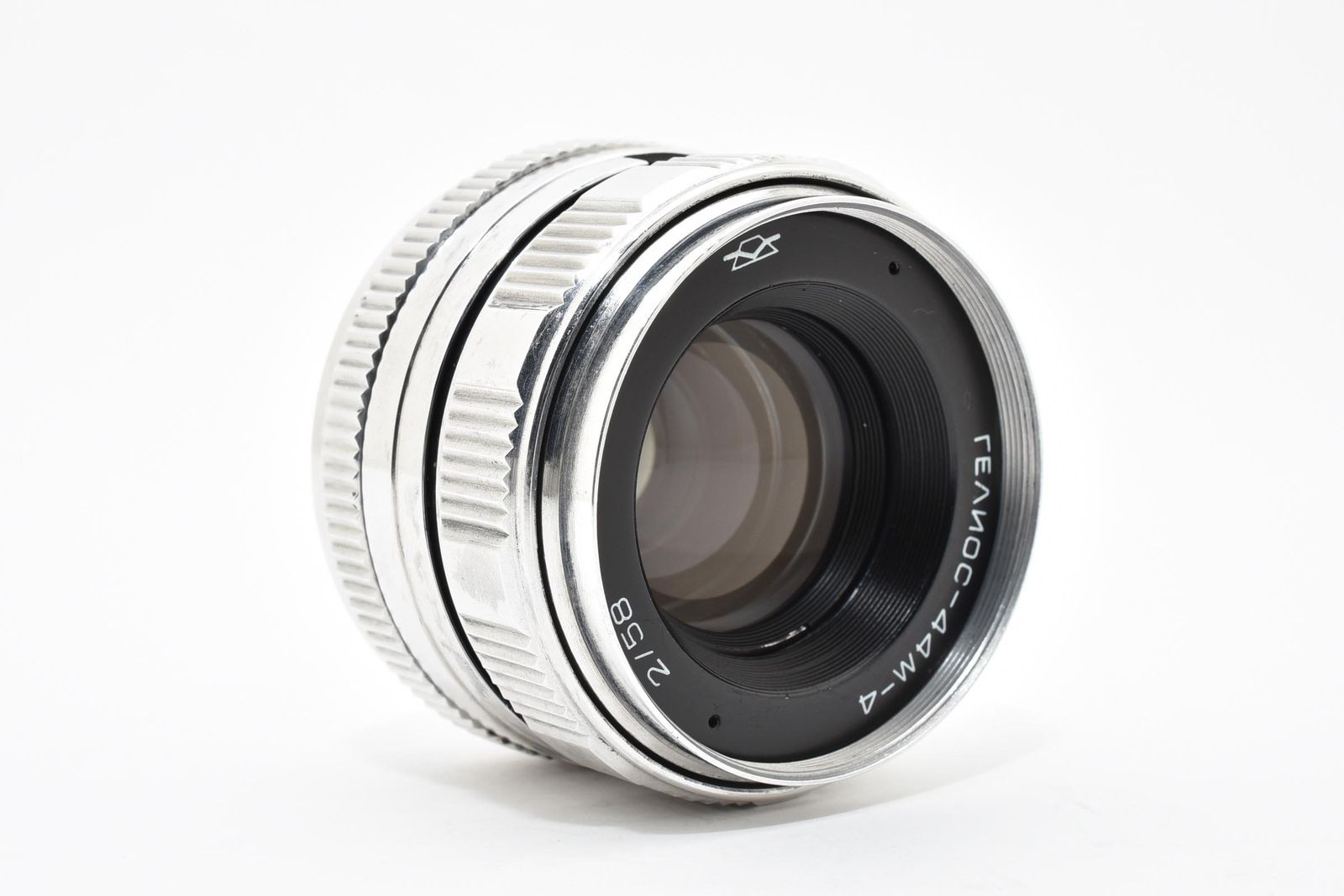 ☆希少☆HELIOS 44M-4 58mm f2 シルバーm42 □ 希少 美品 □ ヘリオス HELIOS 44M-4 58mm F2 シルバー クローム