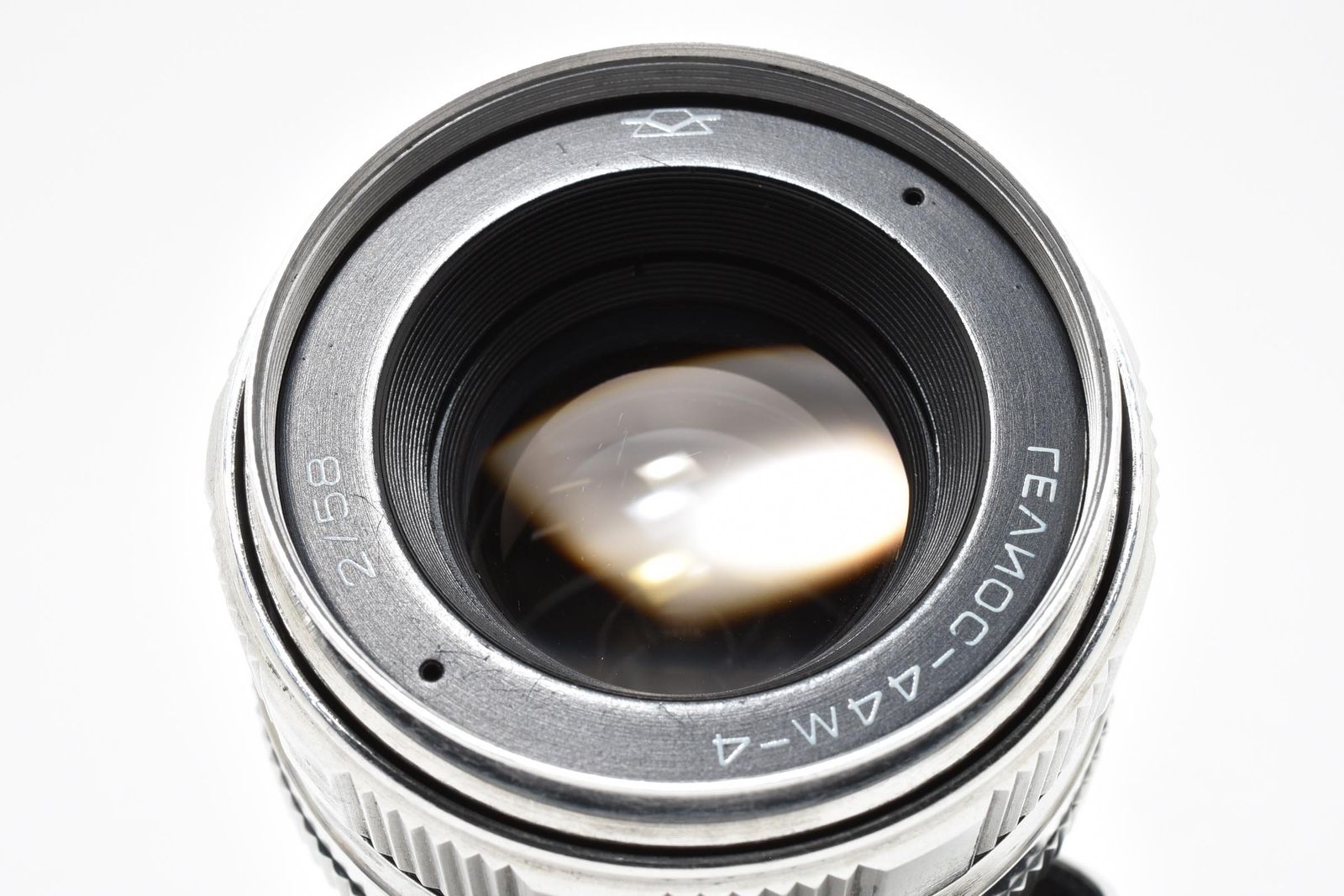 □ 希少 美品 □ ヘリオス HELIOS 44M-4 58mm F2 シルバー クローム