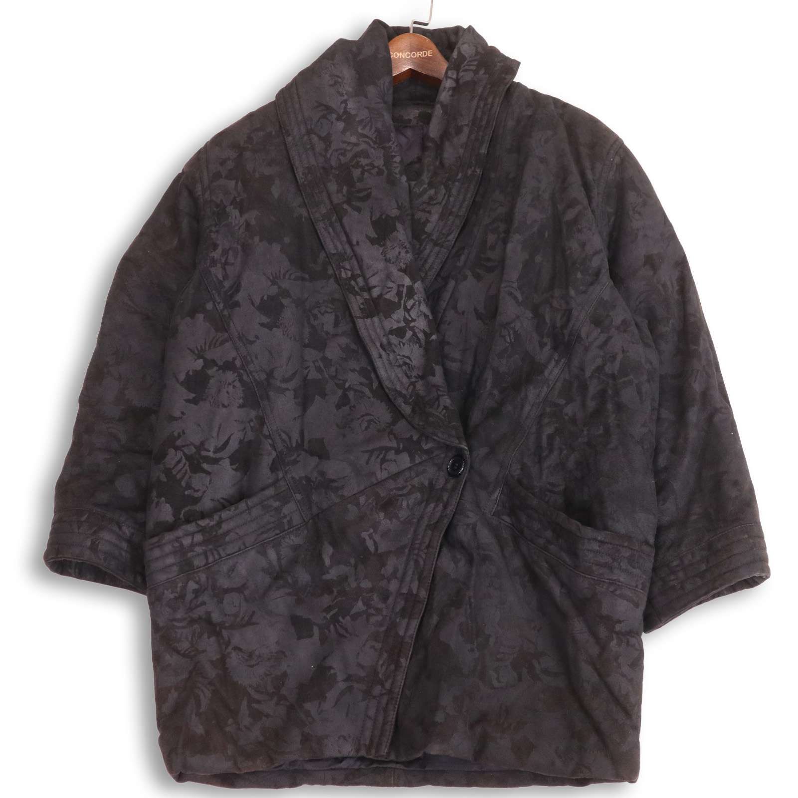 TRUSSARDI トラサルディ 秋冬☆ シープレザー 総柄 レザー ジャケット