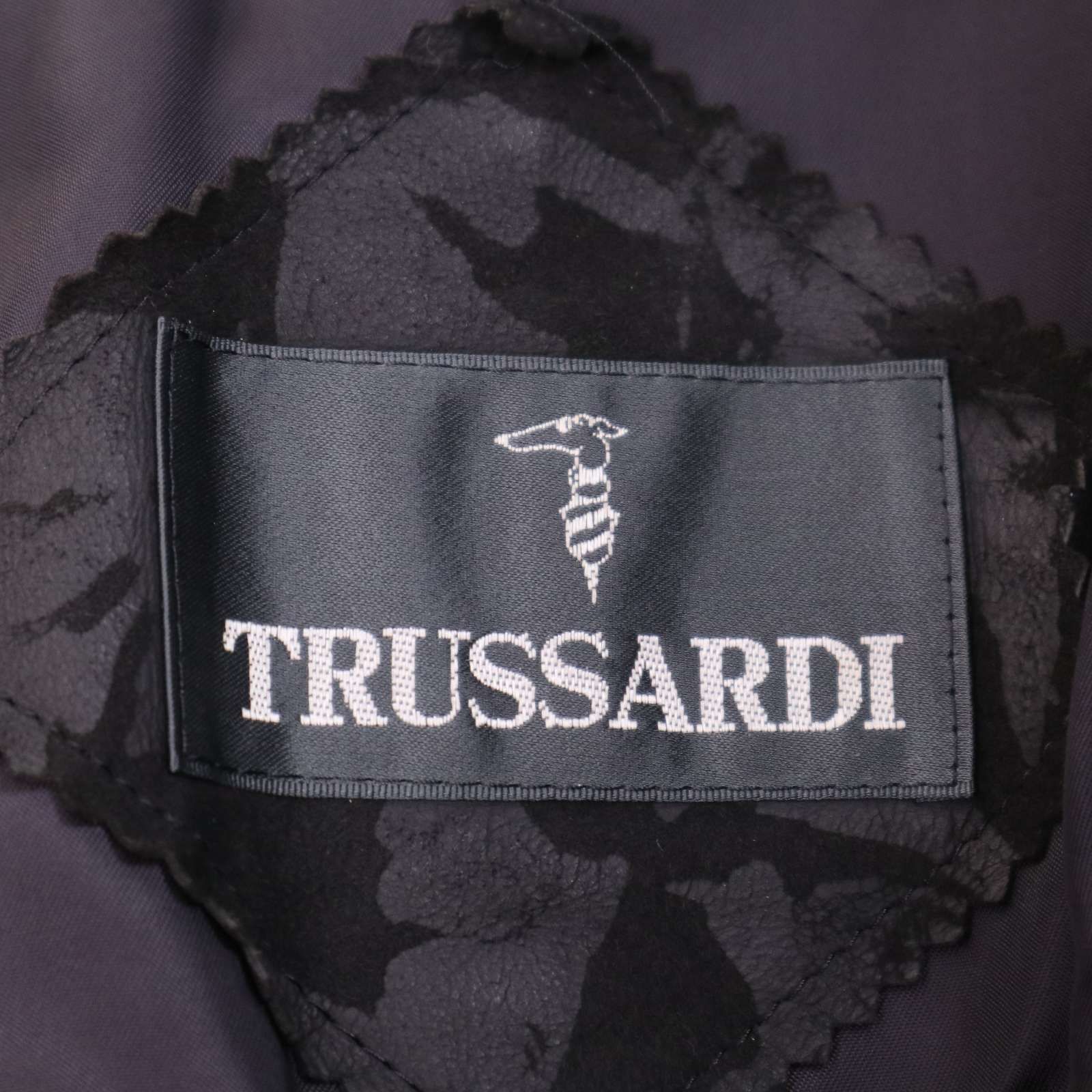 TRUSSARDI トラサルディ 秋冬☆ シープレザー 総柄 レザー ジャケット