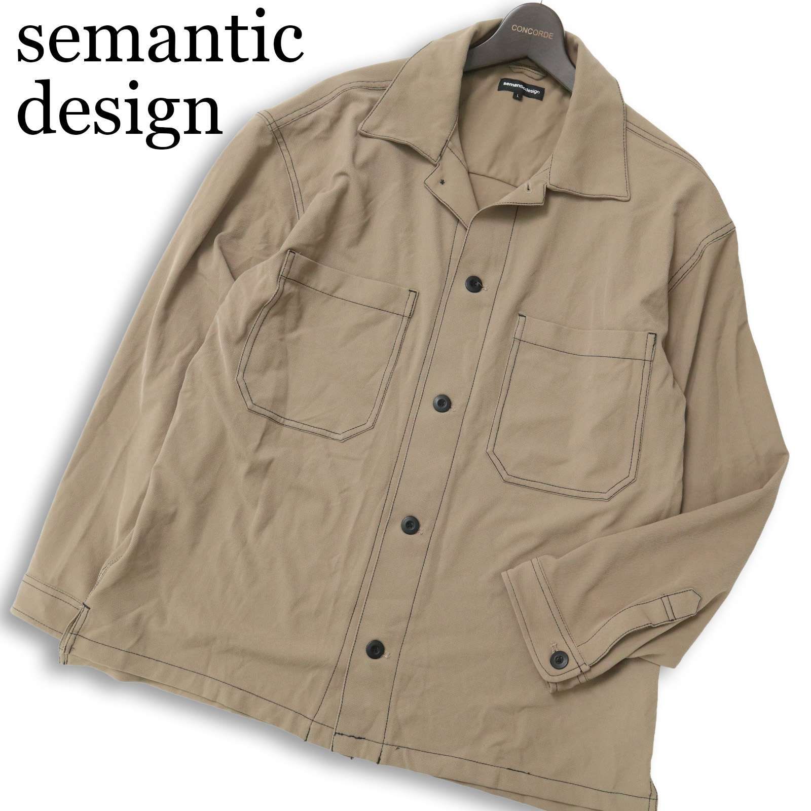 semantic design セマンティック デザイン 通年 ストレッチ☆ 長袖