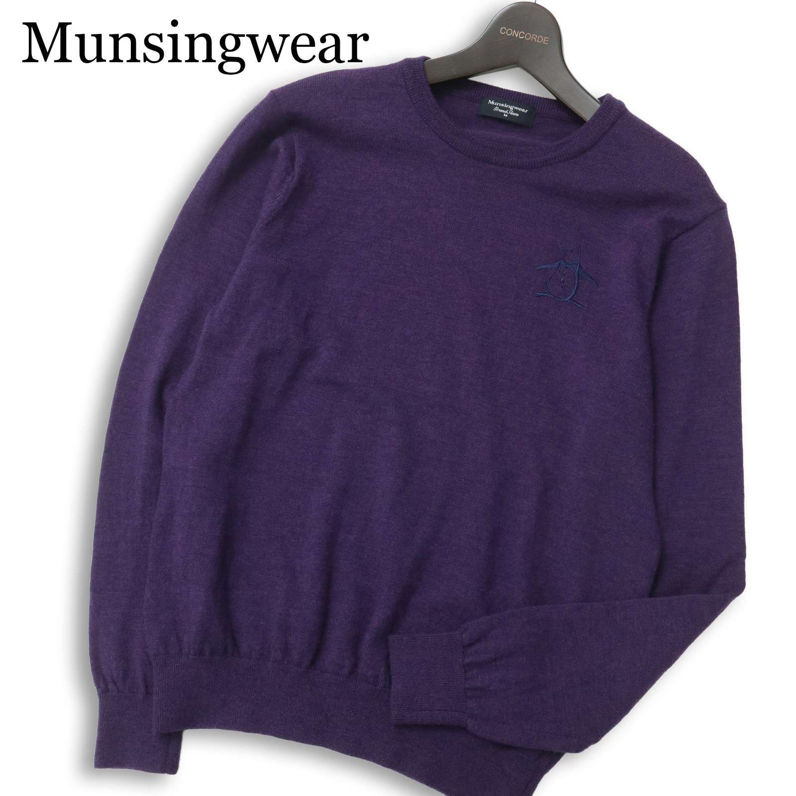 Munsingwear マンシングウェア ゴルフ ウール100%☆ ペンギン刺繍