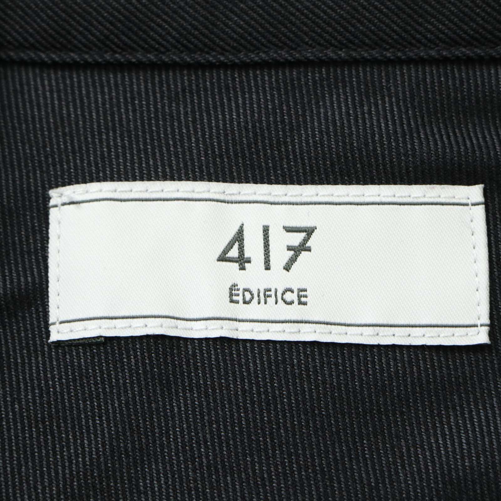 新品 未使用】 417 EDIFICE エディフィス ウール混☆ オープンカラー 