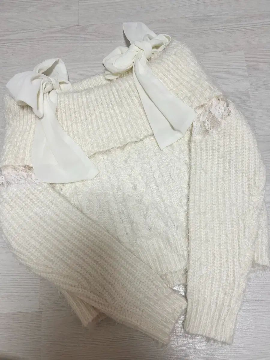 リズリサ オフショルダー リボン ニット 달천 姫ギャル ロギャル