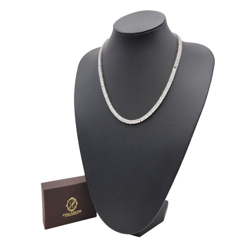 中古品】AVALANCHE アヴァランチ S925 TENNIS NECKLACE テニス