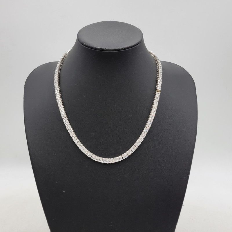 中古品】AVALANCHE アヴァランチ S925 TENNIS NECKLACE テニス