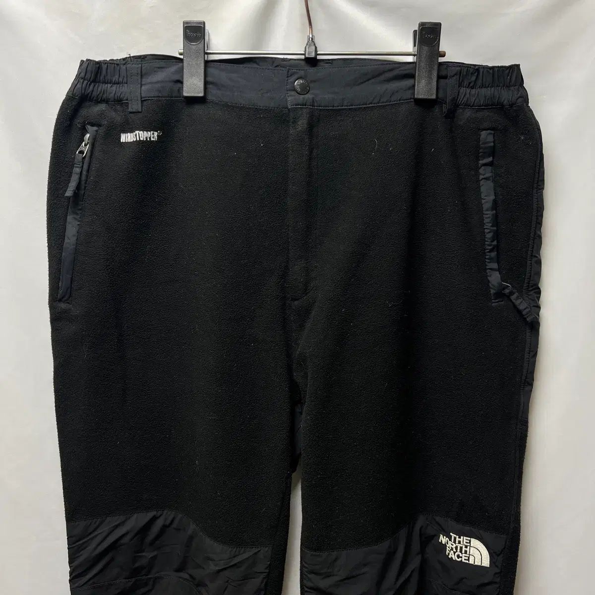 2 XL THE NORTH FACE ザ ノース フェイス デナリ ウィンドストッパー 起毛 ブラック フリース パンツ ズボン