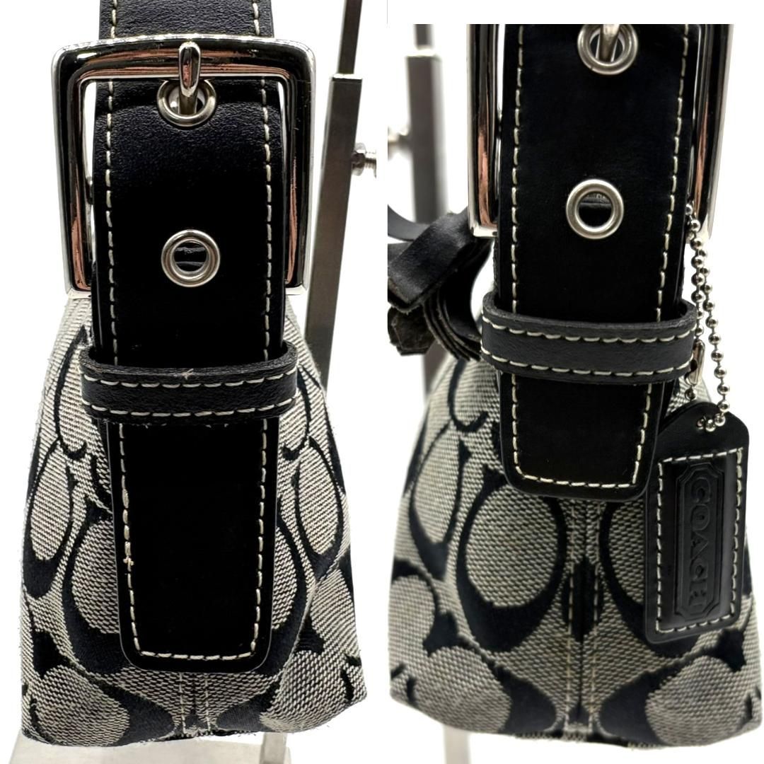 コーチ COACH アクセサリーポーチ キャンバス シグネチャー グレー