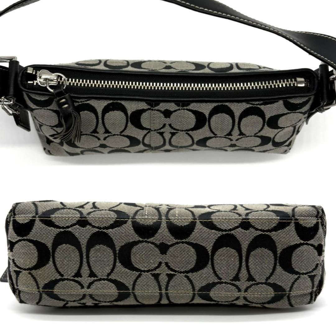 コーチ COACH アクセサリーポーチ キャンバス シグネチャー グレー