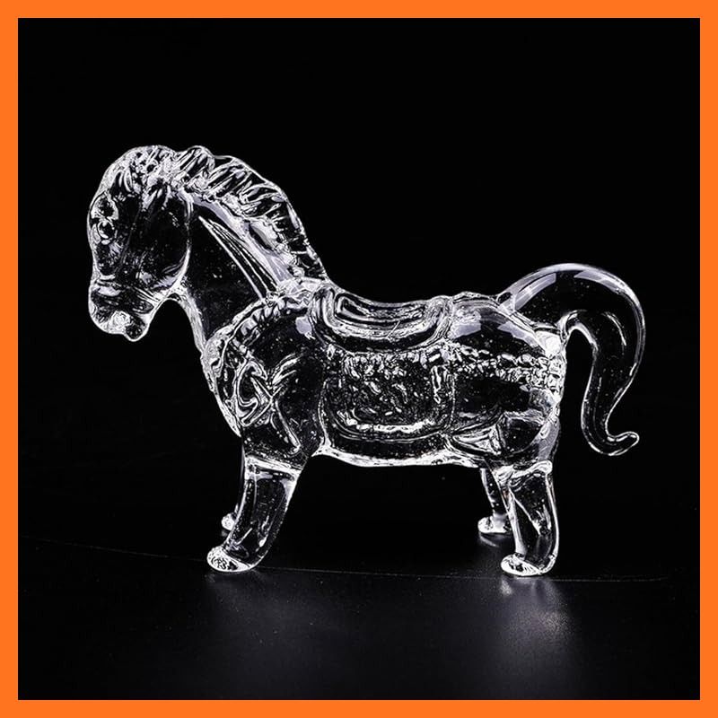 新品】 (イスイ)YISHUI 十二干支 透明 ガラス 置物 ホーム ガラス細工