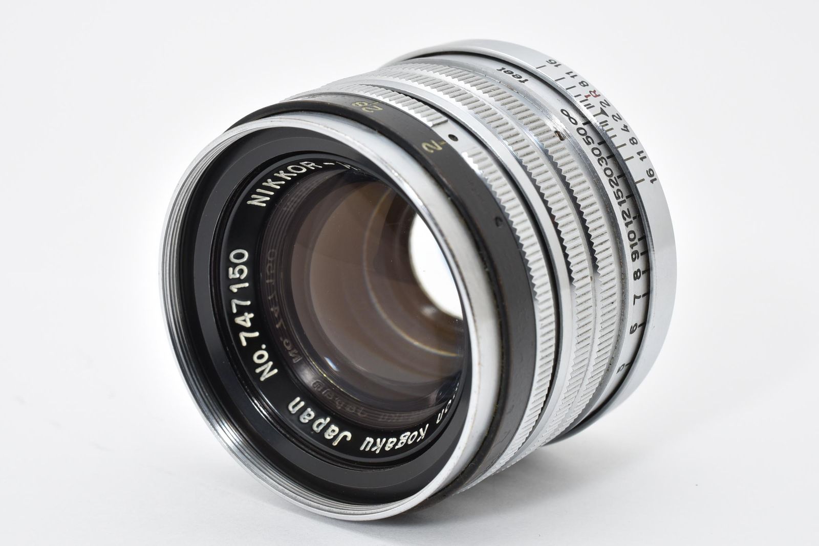 ニコン Nikon NIKKOR H C 5cm F2 黒帯 ライカ L39マウント ≪動作光学