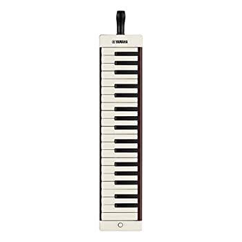 【中古】 ヤマハ YAMAHA 大人のピアニカ 37鍵 ブラウンP-37EBR 赤いステッチがアクセントのソフトケース付き