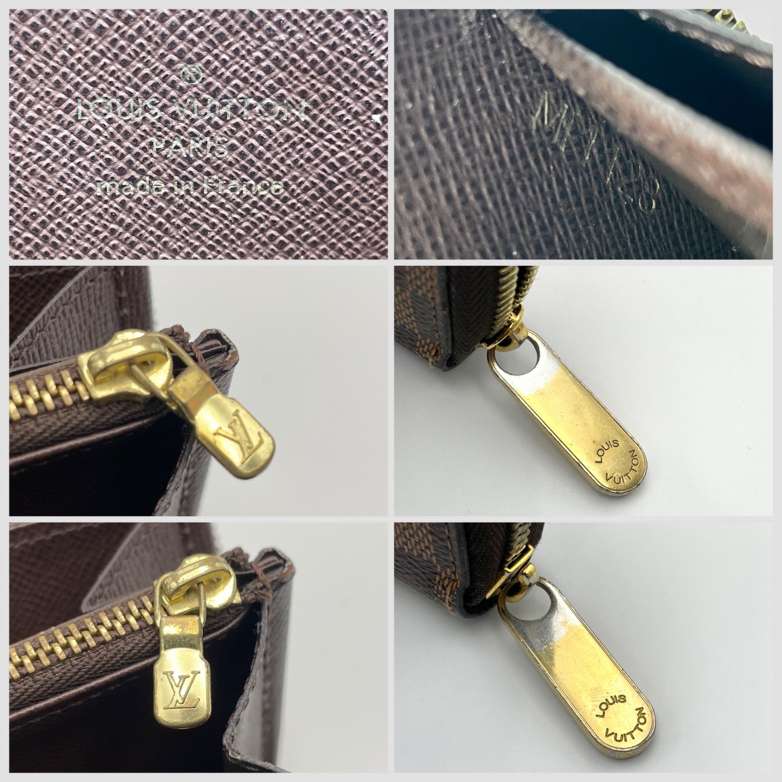 Louis Vuitton ルイヴィトン / ダミエ / ジッピーウォレット / エベヌ