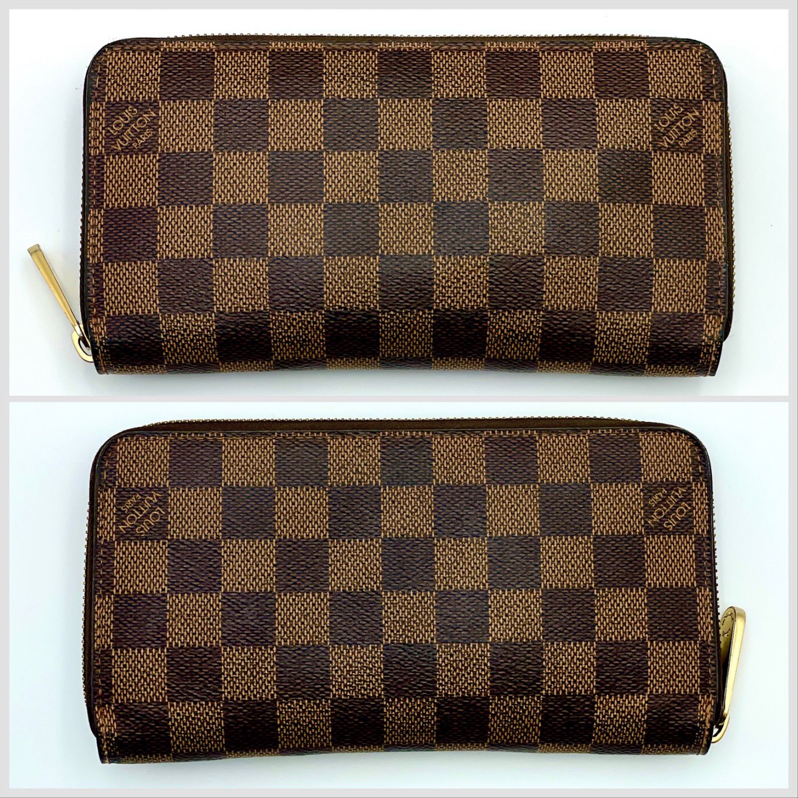 Louis Vuitton ルイヴィトン / ダミエ / ジッピーウォレット / エベヌ