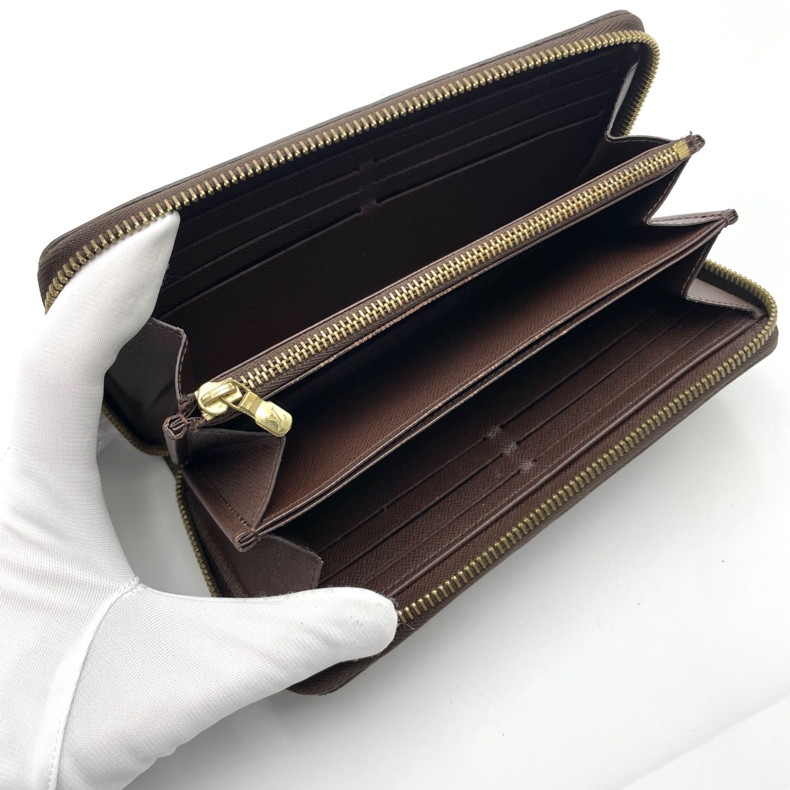 Louis Vuitton ルイヴィトン / ダミエ / ジッピーウォレット / エベヌ