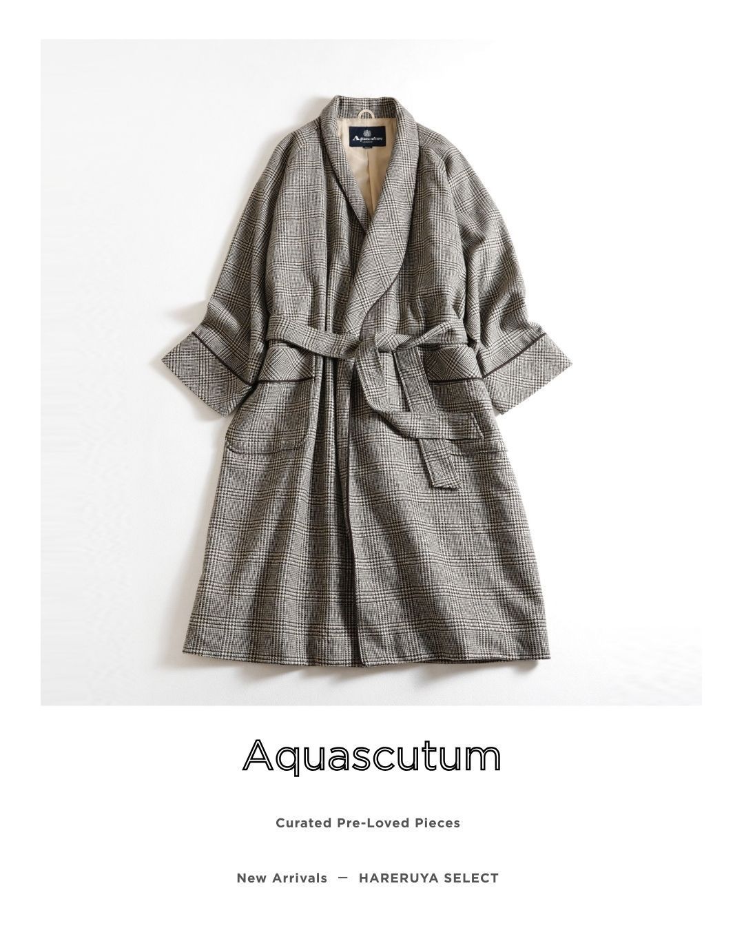 126y*Aquascutum アクアスキュータム 上質 ウール カシミヤ グレン