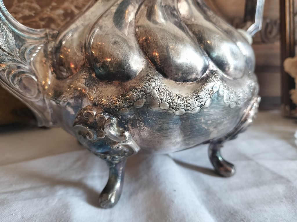 フランス アンティーク 銀メッキ ティーポット 1900年 美品 - メルカリ